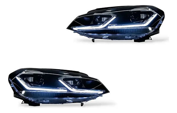 Farol Volkswagen Golf MK7 para MK7.5 Chrome Full LED (2014-2017)