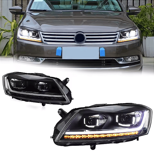 Farol Volkswagen Passat B7 Full LED Estilo 2019 (2011-2015)