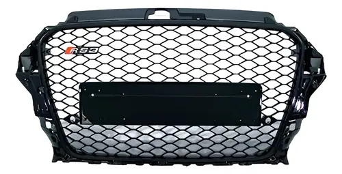 Grade Colmeia A3 8V Estilo RS3 Black Piano S/ Emblema (2013-2016)