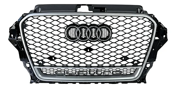 Grade Colmeia A3 8V Estilo RS3 Chrome Quattro (2013-2016)