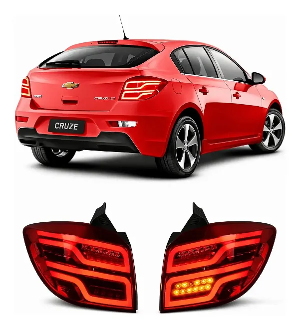 Lanterna Chevrolet Cruze Hatch J300 Red (2011-2016)