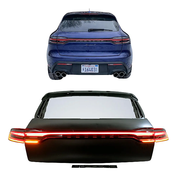 Tampa Traseira Porsche Macan 95B.1 Estilo 2021 (2014-2018)