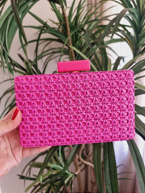 Clutch Palha Pink