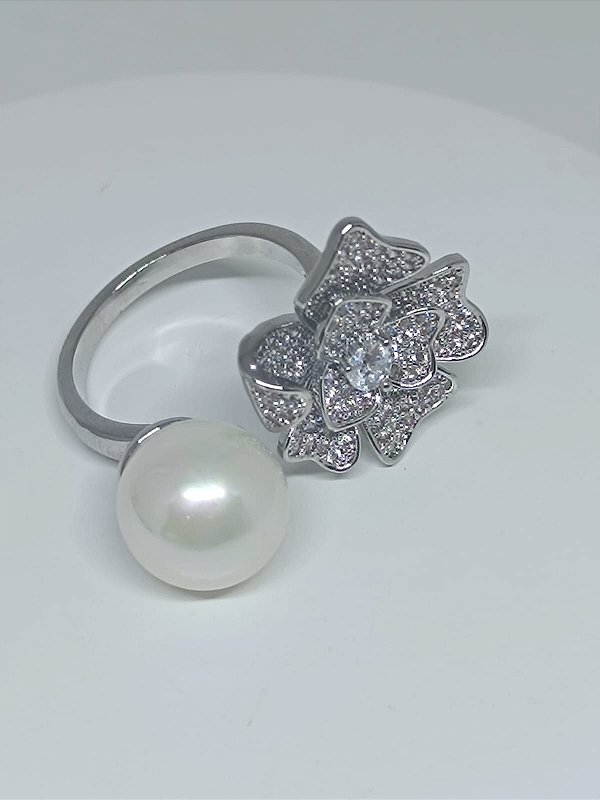 Anel Princesa Pérola e Flor