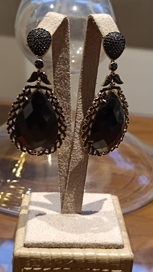Brinco Cristal Negro