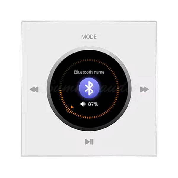 Amplificador Parede Knob Bluetooth Som Ambiente USB Aux TF