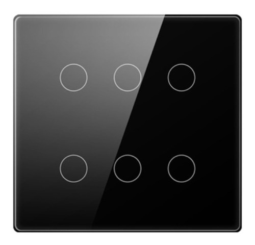 Interruptor 4x4 Vidro Touch Inteligente Zigbee 6 Botões Tuya