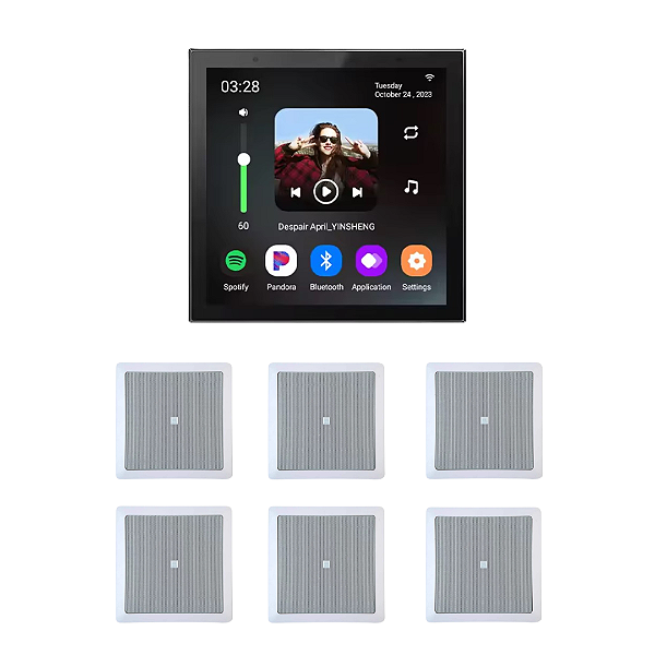 KIT 6 ARANDELAS JBL + AMPLIFICADOR PAREDE AND 11 SPOTIFY