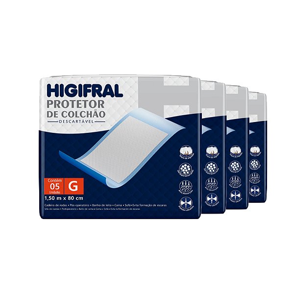 Protetor De Colchão Lençol Descartável Higifral Tam. G