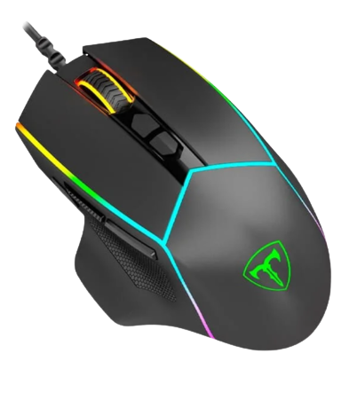 Mouse Gamer T-Dagger Camaro, RGB, Ergonômico, 8000DPI, 1000Hz, USB 2.0, Preto - T-TGM302 V2