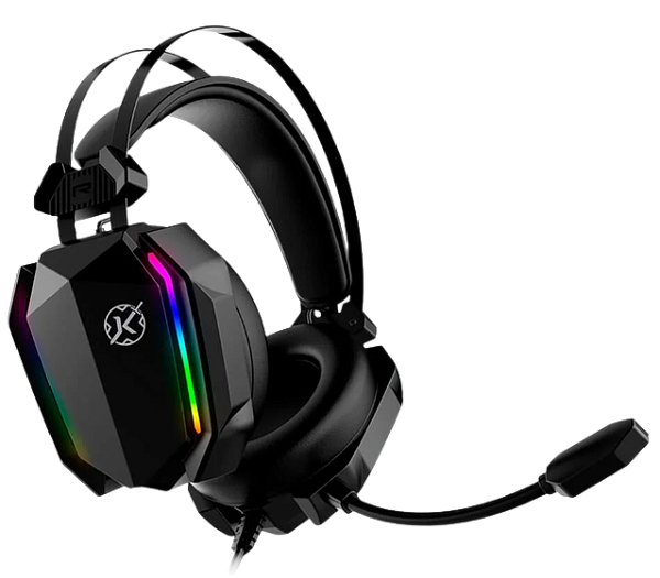 Headset Gamer Kalkan Hugin, RGB, Adaptador USB Tipo-C, Preto - KLK00021
