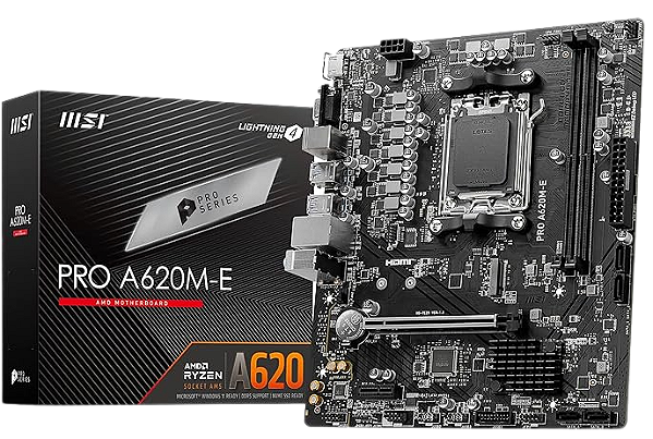 Placa Mãe MSI PRO A620M-E (AM5/2xDDR5/HDMI/VGA/M.2/USB 3.2)