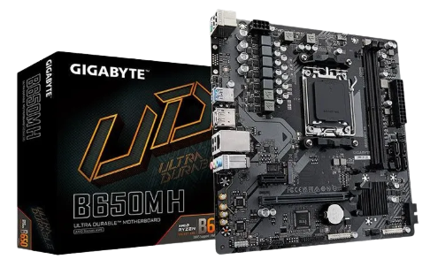 Placa Mãe Gigabyte B650m H Amd Am5 Ddr5 Cor Preto
