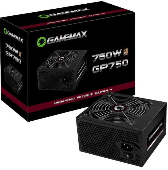 Fonte Gamemax Gp750 750w 80 Plus Bronze Pfc Ativo Preta