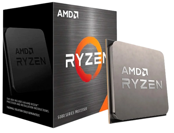 PROCESSADOR AMD RYZEN 7 5700X 3.4GHz (TURBO 4.6GHz) 32MB CACHE AM4 100-100000926WOF, Cerâmica cinza