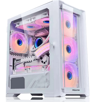 Gabinete ROUND5 Astra White Sem Fan