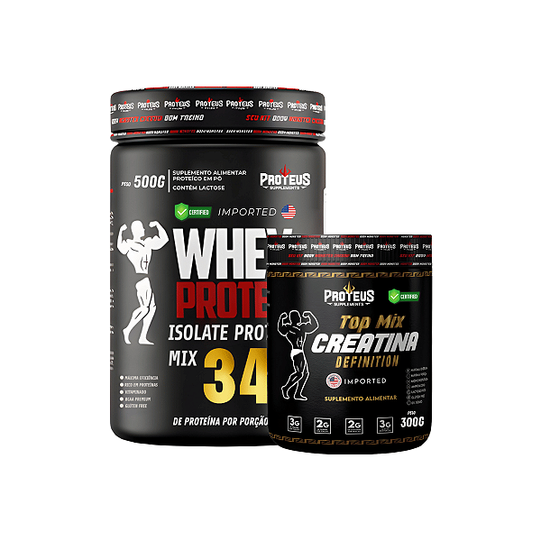 Whey Protein Black 500g + Creatina 300g