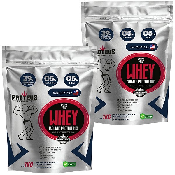 Whey Protein Silver 2kg - 39g de Proteína - Isolado e Concentrado