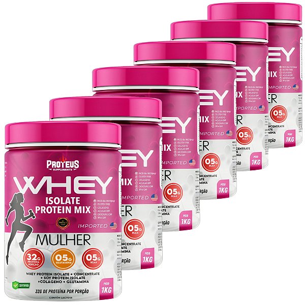 Whey Protein Mulher 3kg - 32g de Proteína - Isolado e Concentrado