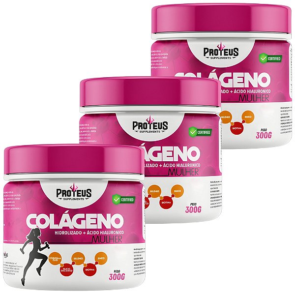 Colágeno Hidrolisado Vitaminado com Ácido Hialurônico - 900g