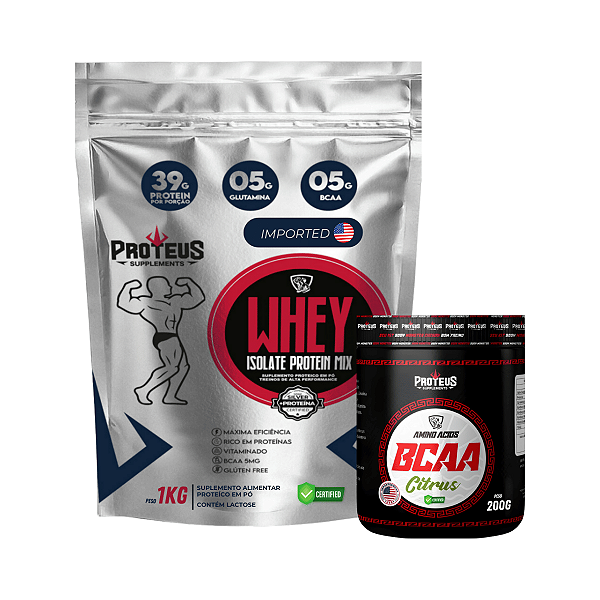 Whey Protein Silver 1kg +  Bcaa 200g