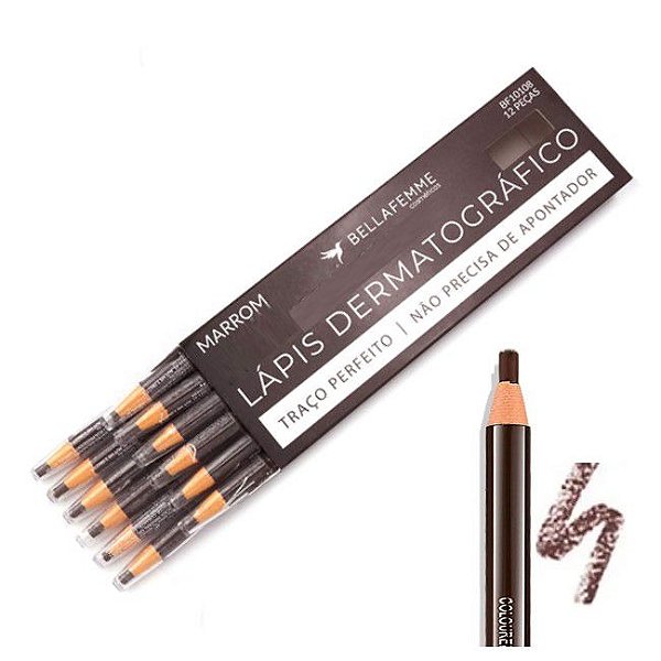 BELLA FEMME - LAPIS DERMATOGRÁFICO MARROM