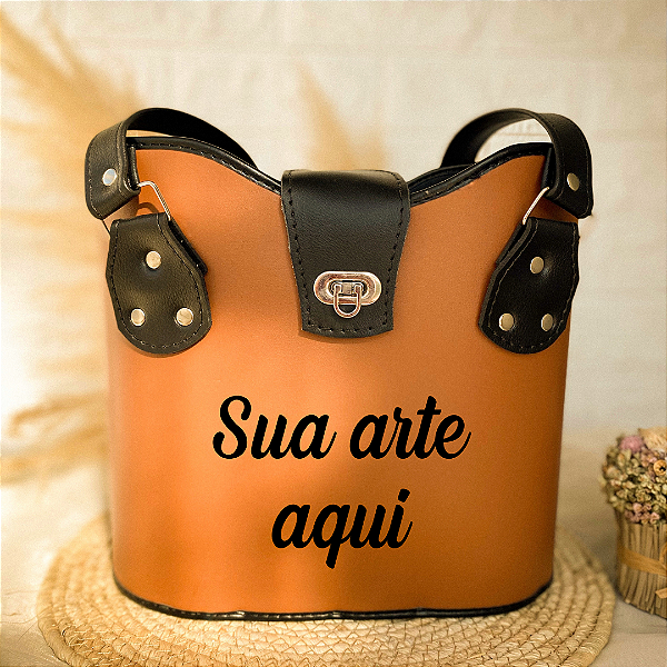 Mateira de Chimarrão Courino Bolsa Caramelo 1L Personalizada
