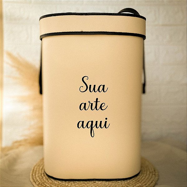 Mateira de Chimarrão Fechada Bege 1 Litro Personalizada