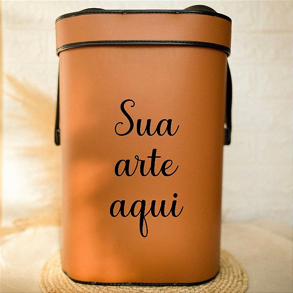 Mateira de Chimarrão Fechada Caramelo 1 Litro Personalizada