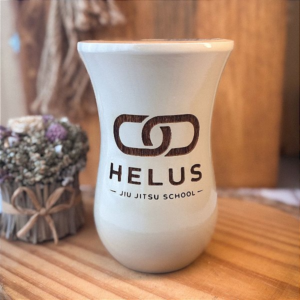 Cuia de Chimarrão Canudo Madeira Nude Personalizada