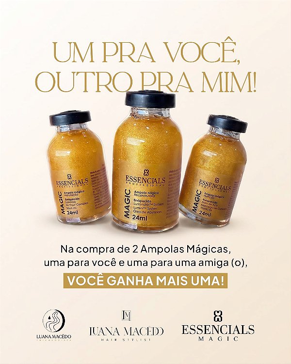 KIT Essencials Magic - Trio Ampola Magica 24ml (compre 2 e ganhe uma 1)