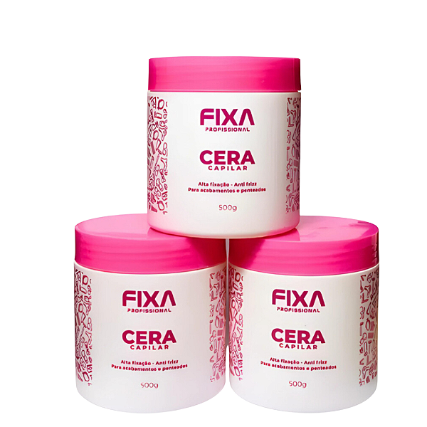 Cera Capilar Modeladora incolor fixa 500g