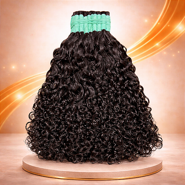 Cabelo Humano, Brasileiro cacho caipira - 50/55 cm