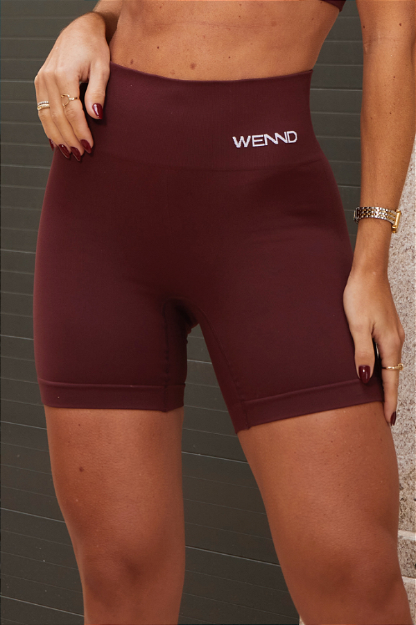 Shorts Lovely Marrom Intenso