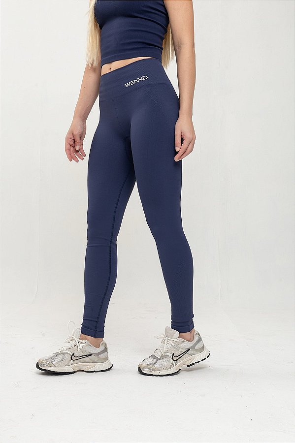 Legging Fitness Seamless Glam Modeladora Azul Dior