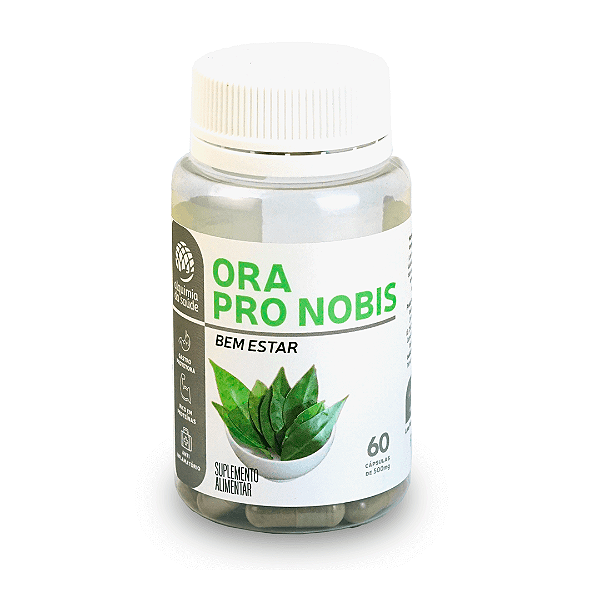 Ora-Pro-Nóbis Orgânica 500mg - 60 caps Vegetais