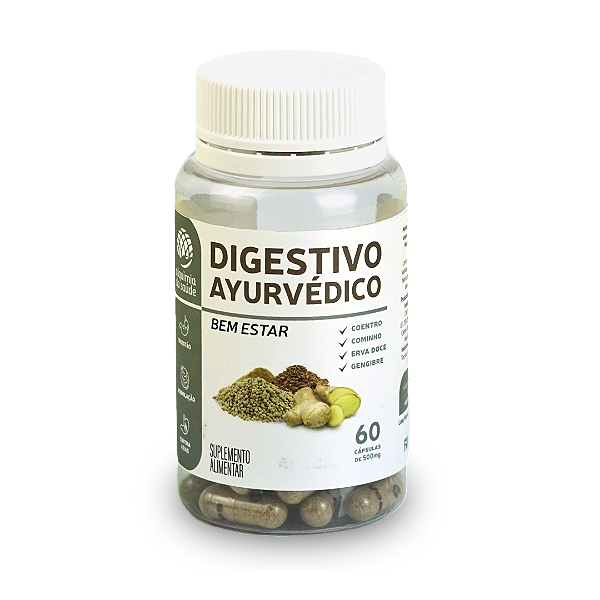 Digestivo Ayurvédico - 60 Cápsulas Vegetais