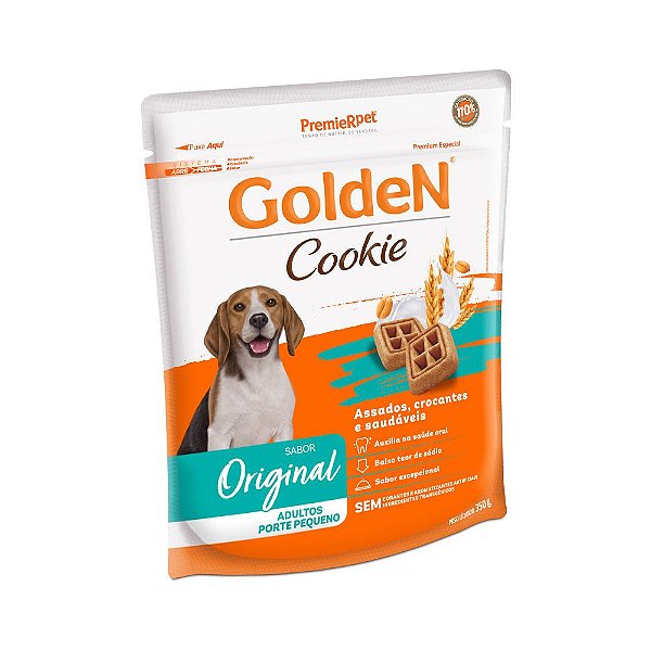 cookie golden cães adultos sabor original