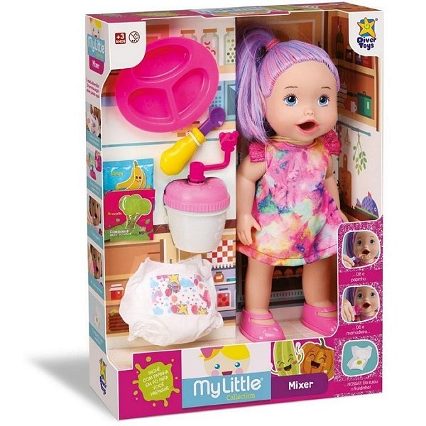 Boneca MY Little Collection Mixer Branca