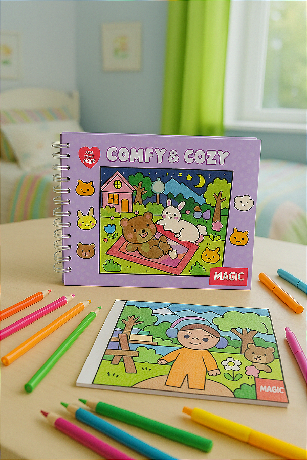 Livro de Colorir COMFY e COZY 96P Magic KIDS