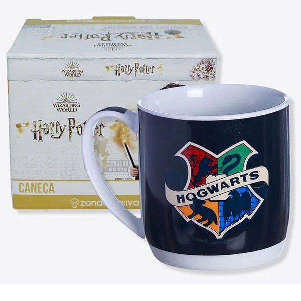 Caneca URBAN 300ML Hogwarts Xicara Porcelana HARRY Potter Personagem Decorativa Bebidas Quentes Café Leite CHÁ Chocolate Capuccino Presente