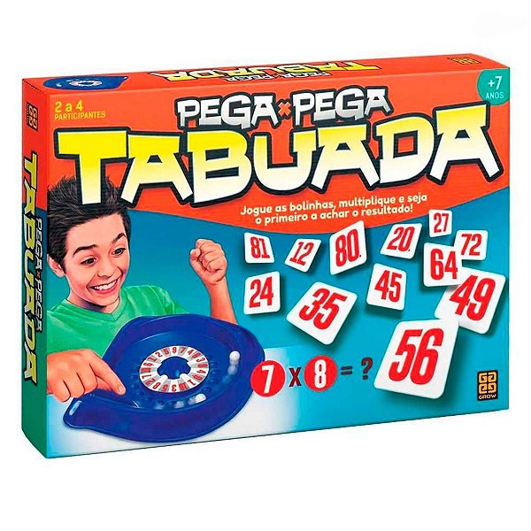 Jogo de Mesa Pega Pega Tabuada