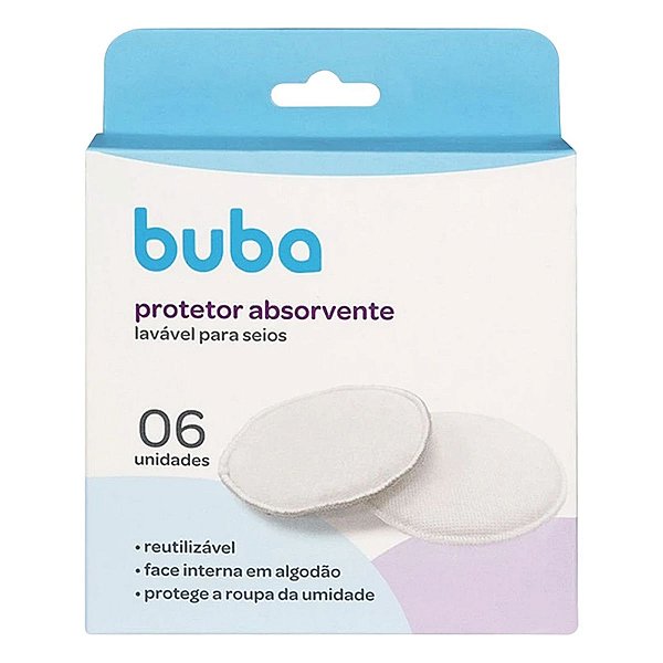 Protetor Absorvente para Seios Lavável Proteção Amamentação Bebê Reutilizável Maternidade Presente CHÁ Revelação