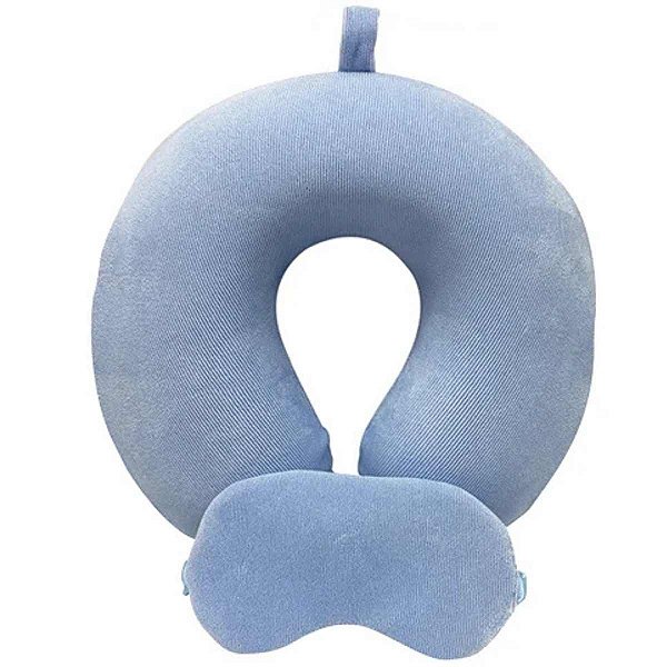 Almofada Pescoço Travesseiro Encosto Cabeça Carro KIT Viagem