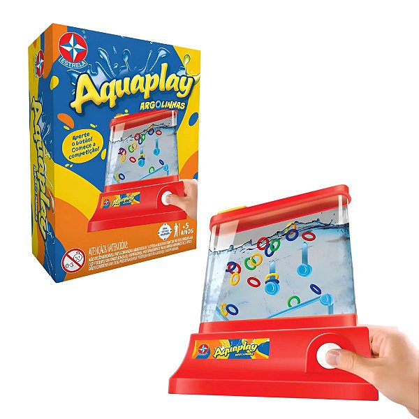 Jogo Aquaplay Argolinhas Estrela Coordenação Motora Raciocínio Lógico
