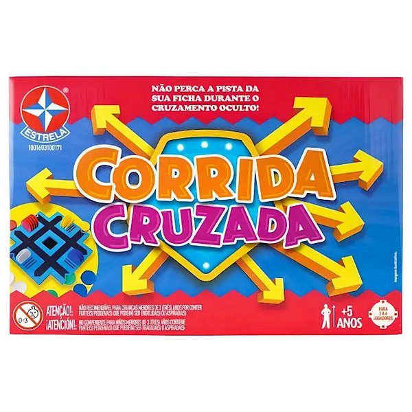 Jogo Corrida Cruzada Estratégia Raciocínio Tabuleiro Desafio Dinâmico Diversao Familia