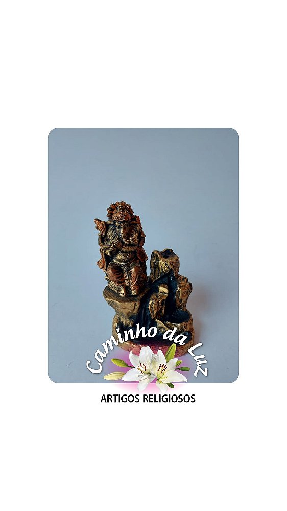 Incensário cascata Ganesha montanha
