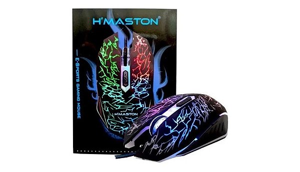 Mouse Gamer X5 Hmaston 3200 Dpi Alta Precisão 6 Botões Rgb Lehmox