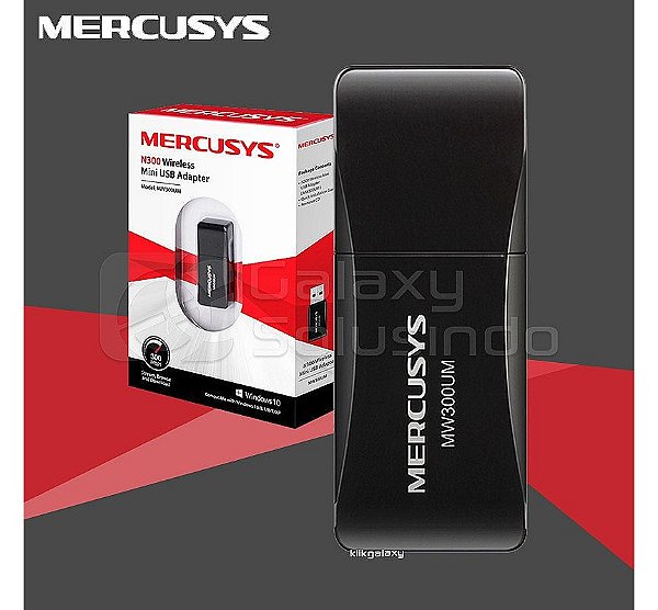 Adaptador Wireless USB Mercusys MW300UM Wireless N 300Mbps