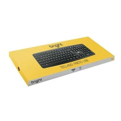 Teclado Com Fio Bright Basic, ABNT 2, 107 Teclas, USB - 0014